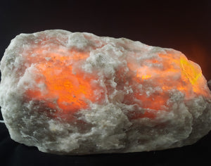 Raw Crystal Grey Himalayan Salt Lamp 15-20lbs